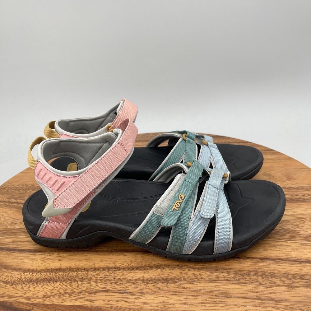 Teva Tirra Classic Sandals Womens Size 10 Blue Pink Sport Hiking Walking Shoes